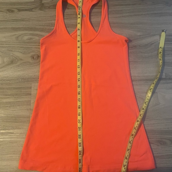 Lululemon Women's Orange Racerback Tank Top - Picture 5 of 7